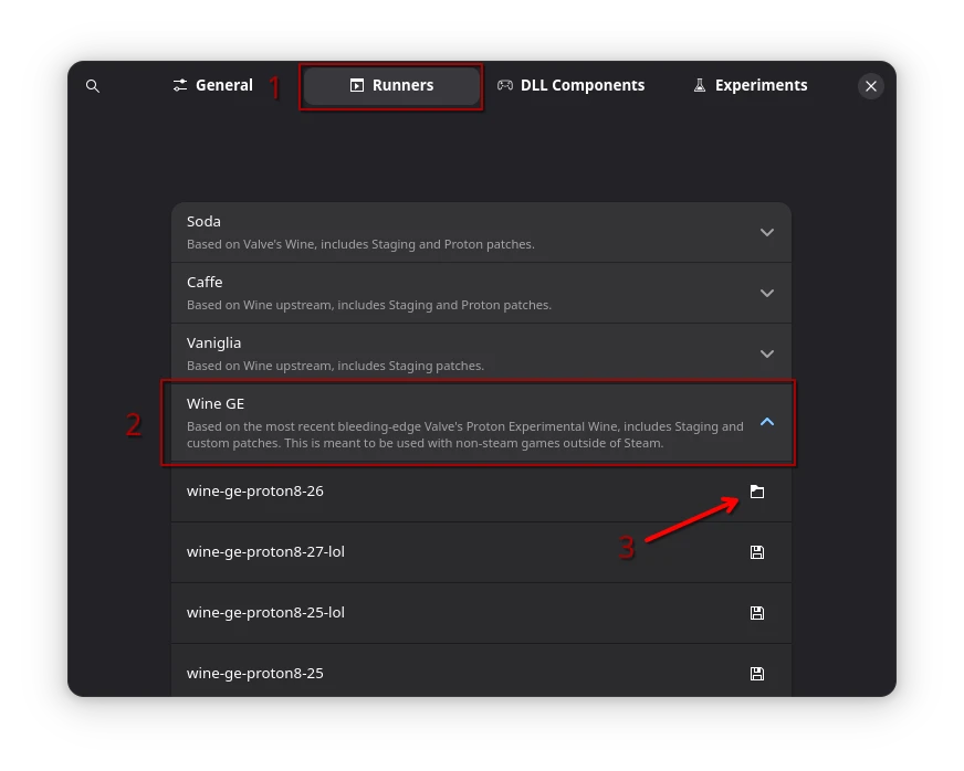 Bottles install addional Wine version Bottles install addional Wine version