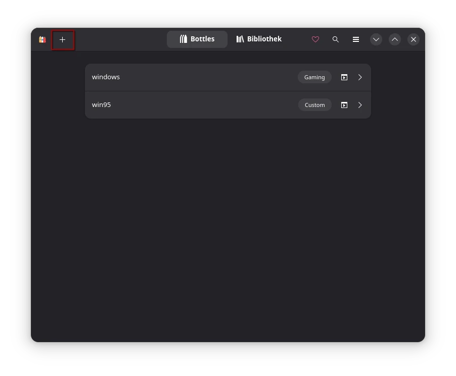 Bottles add a new environment Bottles add a new environment