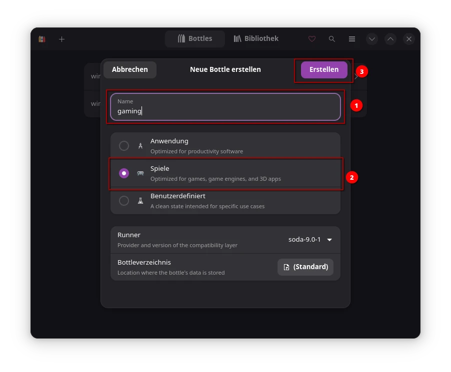 Bottles add a new environment Bottles add a new environment