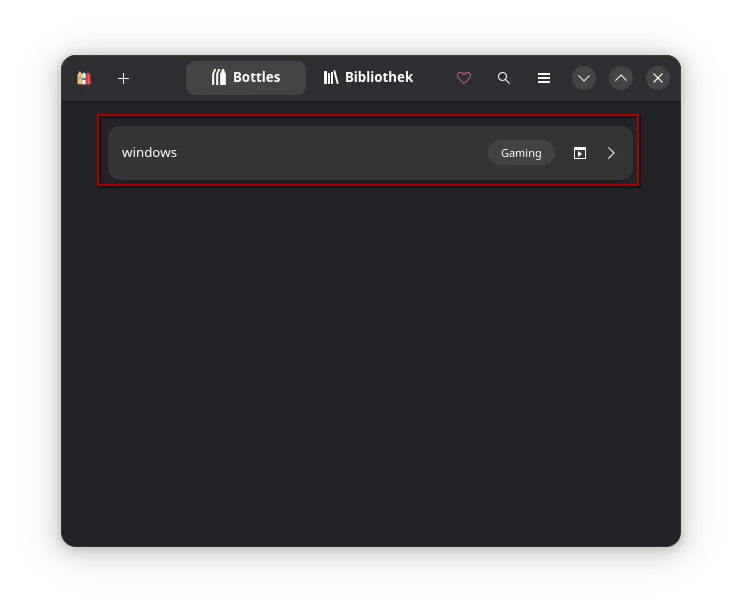 Bottles select environment Bottles select environment
