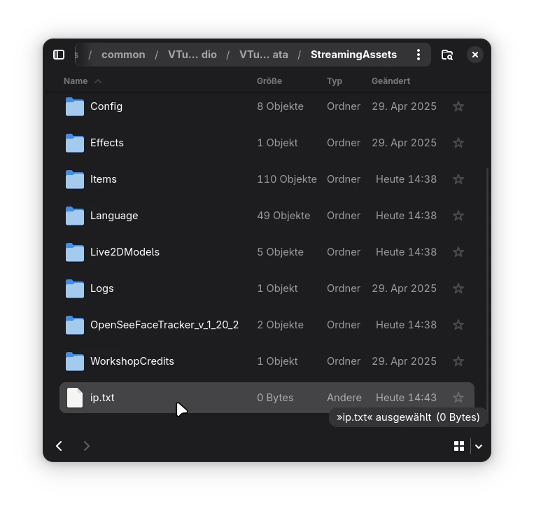 VTube Studio ip.txt