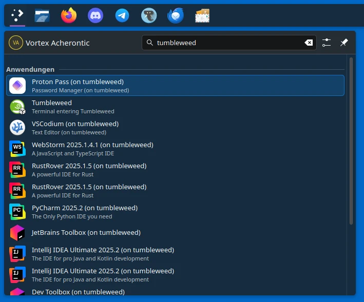 KDE Plasma 6 - Application Launcher KDE Plasma 6 - Application Launcher