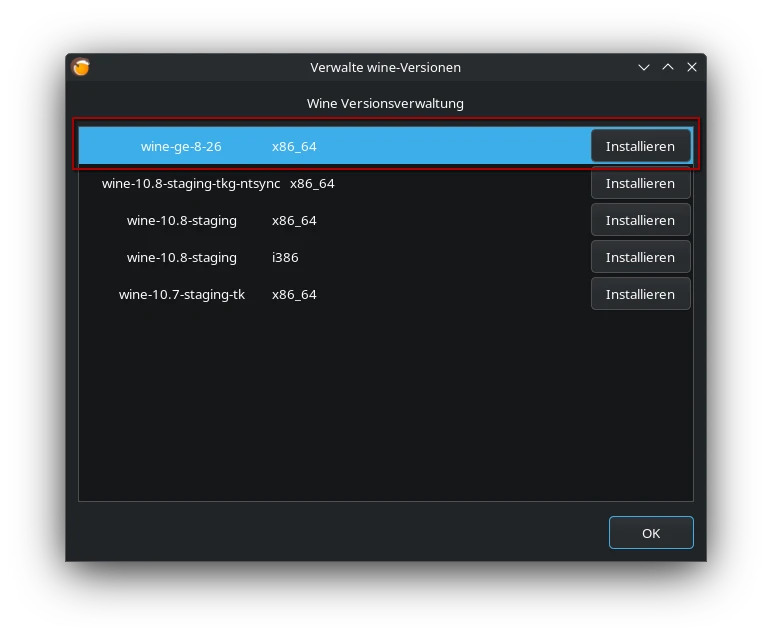 Lutris Add Wine GE Lutris Add Wine GE